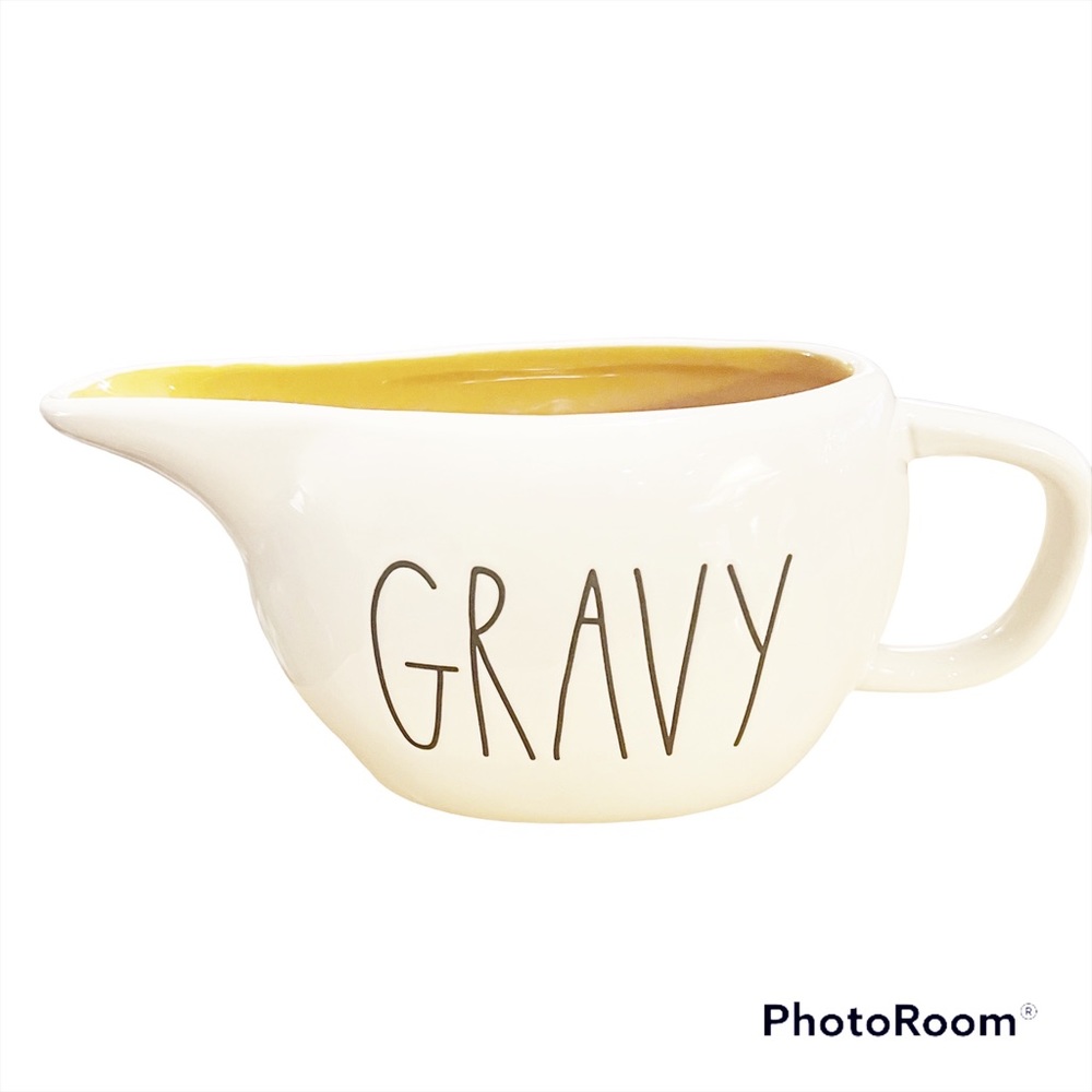 Rae Dunn GRAVY Server w/ Orange Interior